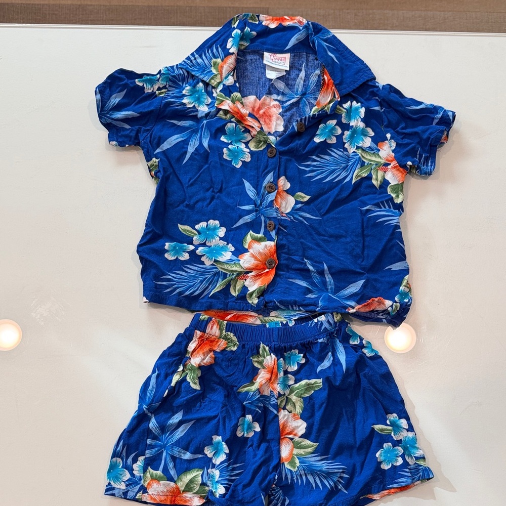 Hawaii Hangover Tropical Blue Kids Set